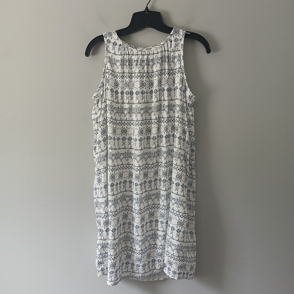 Loft Women's‎ Size XS Sleeveless Floral Shift Tank Dress Blue White NWT!!!